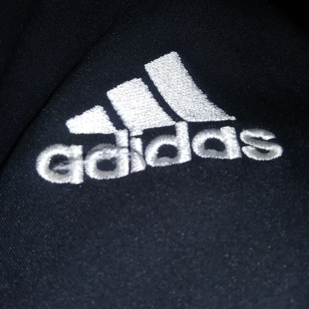 Adidas Zip up mesh back jersey